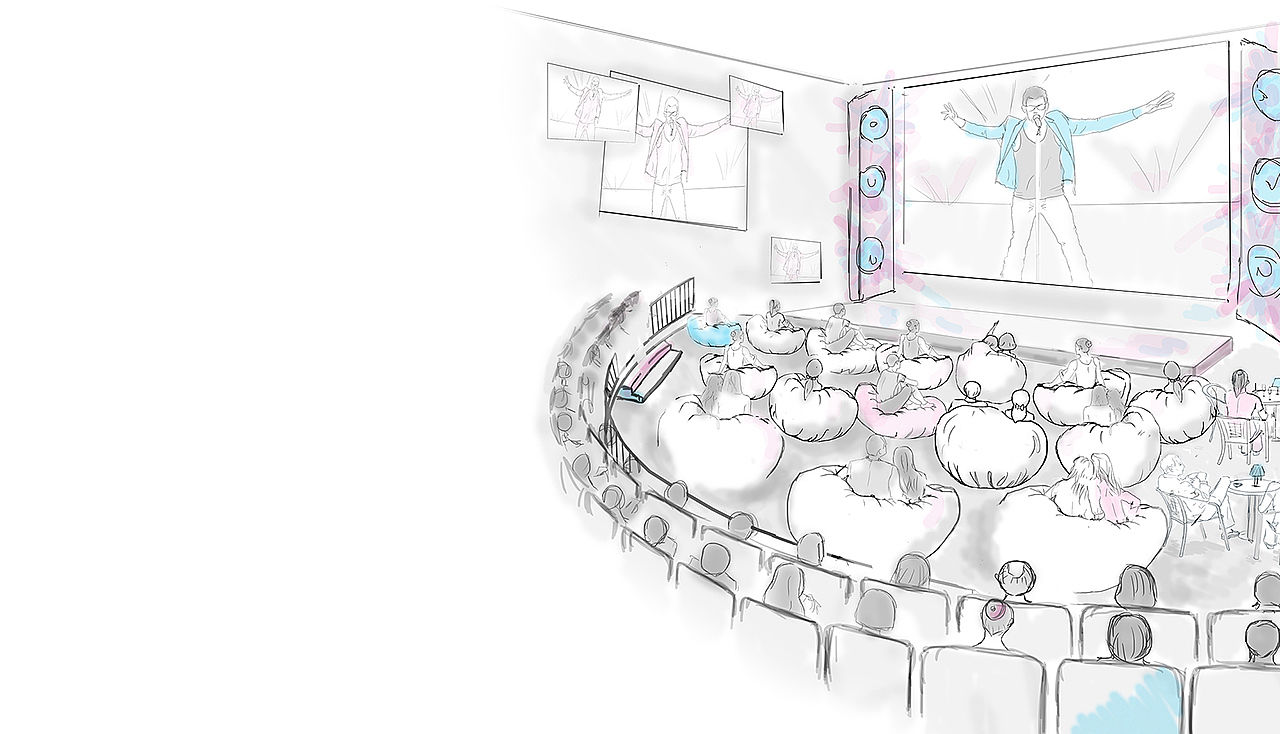 Distribution of<br>creative content Distribution of<br>creative content